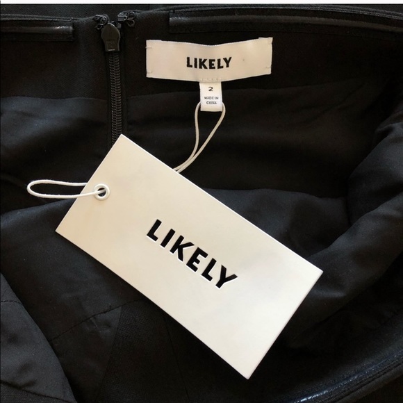 Strapless Halstead Likely Dress in Black. - Picture 1 of 4